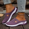thumbnail image 6 of Ladies Breathable Mesh Soft Sole Closed Toe Orthopedic Shoes for Women Summer Fashionable Versatile Casual Trendy Shoes Purple 7 [EU-38], 6 of 6