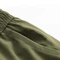 thumbnail image 6 of Afuyipoi Mens Cargo Pants Elastic Waist with Drawstring Windproof Outdoor Sports Jogger Trousers Army Green Size L, 6 of 9