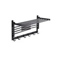 thumbnail image 1 of Toystoory Toallero montado en la pared, barra plegable para baño, cocina, colgante, toallas de ducha, albornoz, colgador de almacenamiento, gancho de Juegos de accesorios de baño 50cm Toystoory HA071072-02, 1 of 6