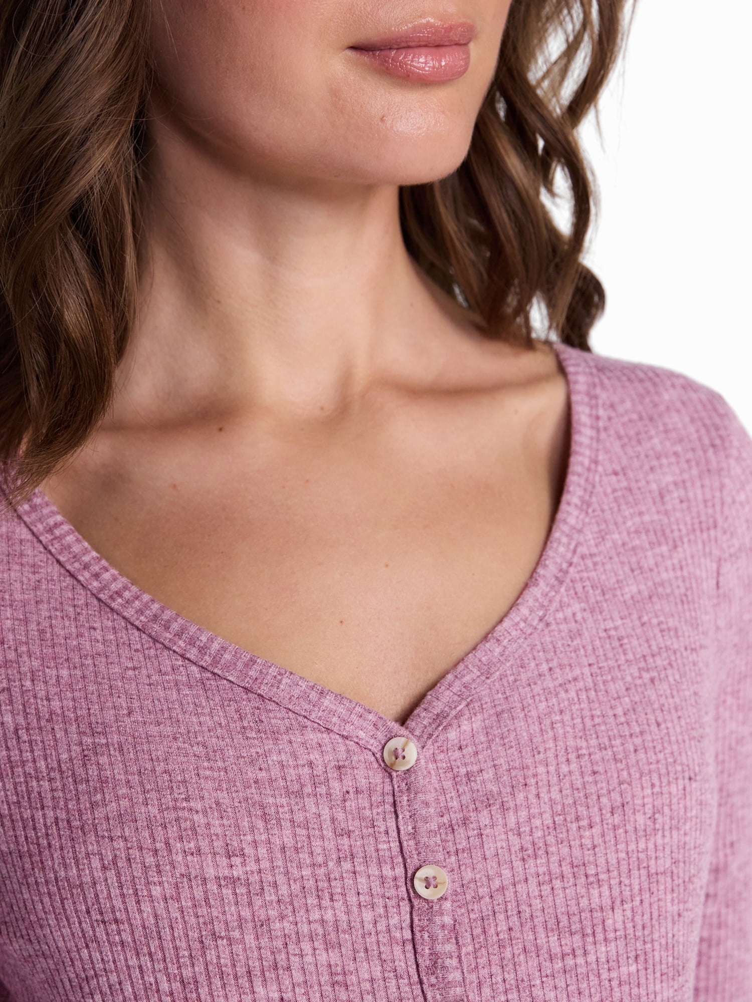 Ingrid & Isabel For Every Belly Women's Maternity Henley Shirt, Sizes S-XXL