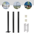 thumbnail image 3 of 10ft Outdoor Street Light Pole Courtyard Parking Lot Lighting Lamp Post W/ Ground Cage, 3 of 13