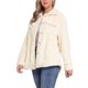 thumbnail image 4 of Abrigos de piel sintética INSPIRE CHIC para mujeres, chaqueta de forro polar con solapa y botones, ropa exterior XS beige, 4 of 6