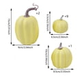 thumbnail image 2 of 12PCS Artificial Pumpkin Figurine, Realistic Foam Harvest Ornament, Fall Decoration for Halloween Thanksgiving Party Home Desktop Display, 2 of 6