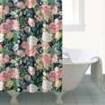 thumbnail image 5 of Waterproof Pioneer Shower Curtain 84x72 Inch Polyester Unique Colorful Floral Shower Curtain for Bathroom Hotel Home Decor with 12 Plastic Hooks, 5 of 5