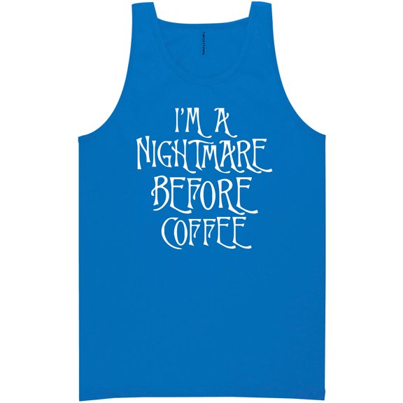 I'm A Nightmare Before Coffee Neon Tank Top