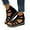 Black, variant on Mostsola Gladiator Chunky Sandals for Women 2025 Fashion Open Toe Wedges Back Zipper Dress Shoes