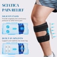 thumbnail image 3 of Sciatica Pain Relief Devices, Sciatic Nerve Brace with Adjustable Dual Pressure Pads Targeted Compression for Sciatica Pain, Lower Back Pain Relief, Knee Brace Men Women Calf Support, 3 of 3