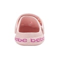 thumbnail image 4 of bebe Girls EVA Clogs – Lightweight Slip-On Shoes with Charms for Kids, 4 of 11
