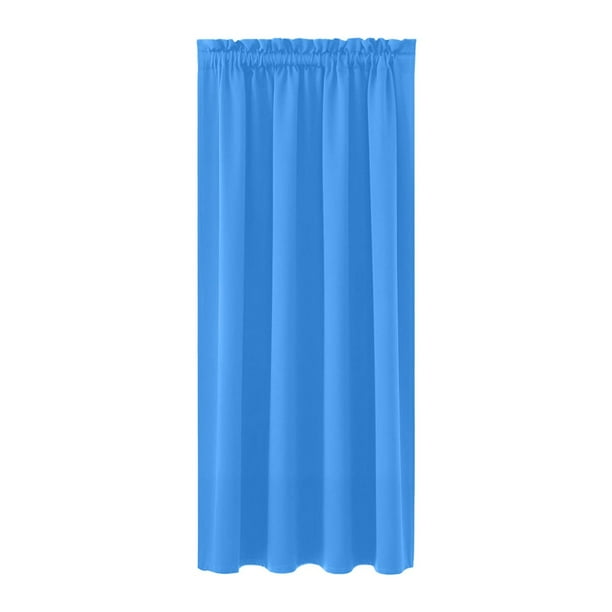 Seyotauo Solid Colour Silk Curtains Heat Insulation, Bedroom & Kitchen Curtains with Darkening Sound Insulation Noise Reduction, Home Decor Thermal Insulated Blackout Curtains