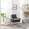 thumbnail image 6 of JINS&VICO Marble Iron Feet Coffee Table Side 2 Sets White the big one 31.89 x 31.89 x 16.93 inch and the other 20.08 x 20.08 x 22.83 inch, 6 of 7