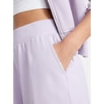thumbnail image 6 of Athletic Works Women's Mineral Wash French Terry Shorts, Sizes XS-4X, 6 of 6