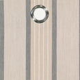 thumbnail image 5 of Sunbrella Canvas Stiped Light Filtering Grommet Top Single Curtain Panel, Pebble, 52 x 96, 5 of 11