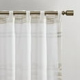 thumbnail image 5 of INK+IVY Boho Pattern 50W x 84L Cotton Printed Window Curtain Panel with Lining in Gray for Adults - Indoor, 5 of 5