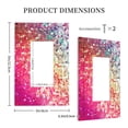 thumbnail image 5 of Kll Purple Sparkling Wall Plate,Gloss Finish,Standard Size 1 - 5" X 3", Polycarbonate Thermoplastic,Electric Receptacle Plug Covers, 5 of 8