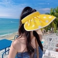 thumbnail image 2 of Holzlrgus Sun Visor Hats for Women Wide Brim Sun Protection Summer Ponytail Beach Hats Adjustable Packable Travel UPF 50+, 2 of 5