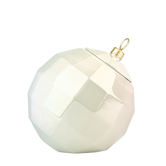 10 Strawberry Street Disco Christmas Cookie Jar, White