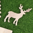 thumbnail image 5 of Homoyoyo 1 Set Deer Shape Ornaments Khaki Color Christmas Decoration for Holiday Tree and Home Decor, 5 of 8