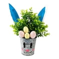 thumbnail image 2 of Huevo de Espuma con Hojas Falsas, Plantas Artificiales de Pascua en Maceta para El Alféizar de La Ventana O La Oficina., 2 of 7