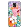 thumbnail image 1 of MUNDAZE Motorola Moto G Power 2021 Shockproof Clear Hybrid Protective Phone Case Hawaiian Vibes Hibiscus Flowers Monstera Summer Cover, 1 of 5