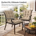 thumbnail image 6 of Kimunuk Outdoor Chair Cushions Set of 6, 43 x 23 x 5 in Non Slip Porch Swing Cushion Seat Back Cushions with Ties for Indoor Patio Rocking Chair, Sand, 6 of 8