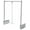 Silver, variant on Rev-A-Shelf Cpdrsl-48 Cpdr Series Adjustable 18 -48" Pull-Down Closet Rod - Chrome