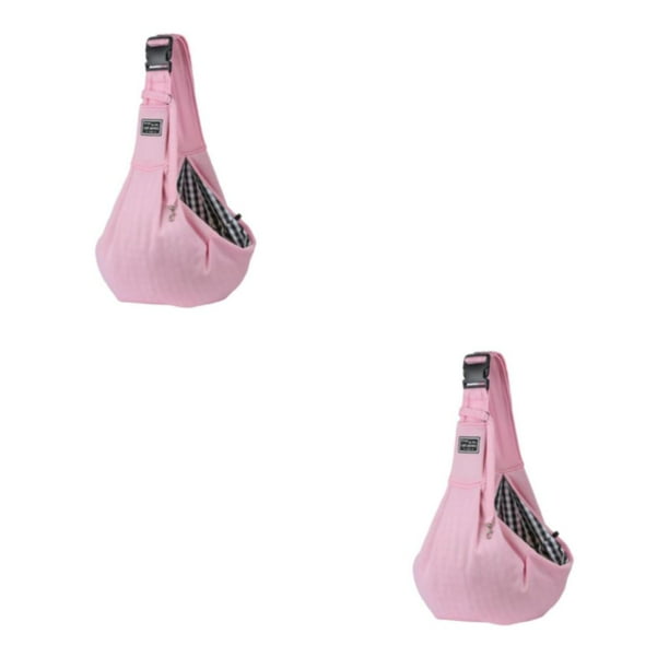 Methold Hand Free Pet Sling Carrier Bag Bag Shoulder Cat Single Collapsible Dog Rosa 2piezas