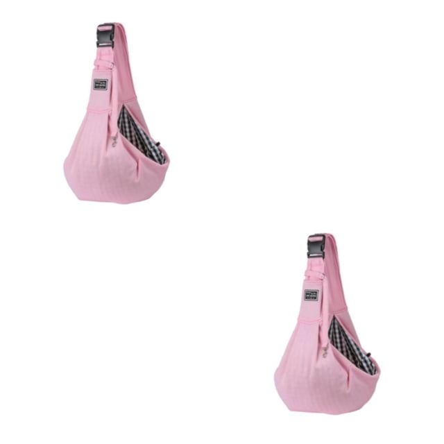 Methold Hand Free Pet Sling Carrier Bag Bag Shoulder Cat Single Collapsible Dog Rosa 2piezas
