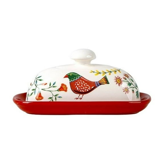 Ceramic Butter Dish with Lid for Countertops Butter Crisper with Airtight Lid Butter Container