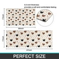 thumbnail image 7 of White Chicken Heart Pattern Kitchen Rugs Sets Of 2,Anti Fatigue Kitchen Mat Rugs Non Slip Washable,Decorative Kitchen Floor Mats for Kitchen,Sink,Laundry,17"x30"+17"x47", 7 of 7