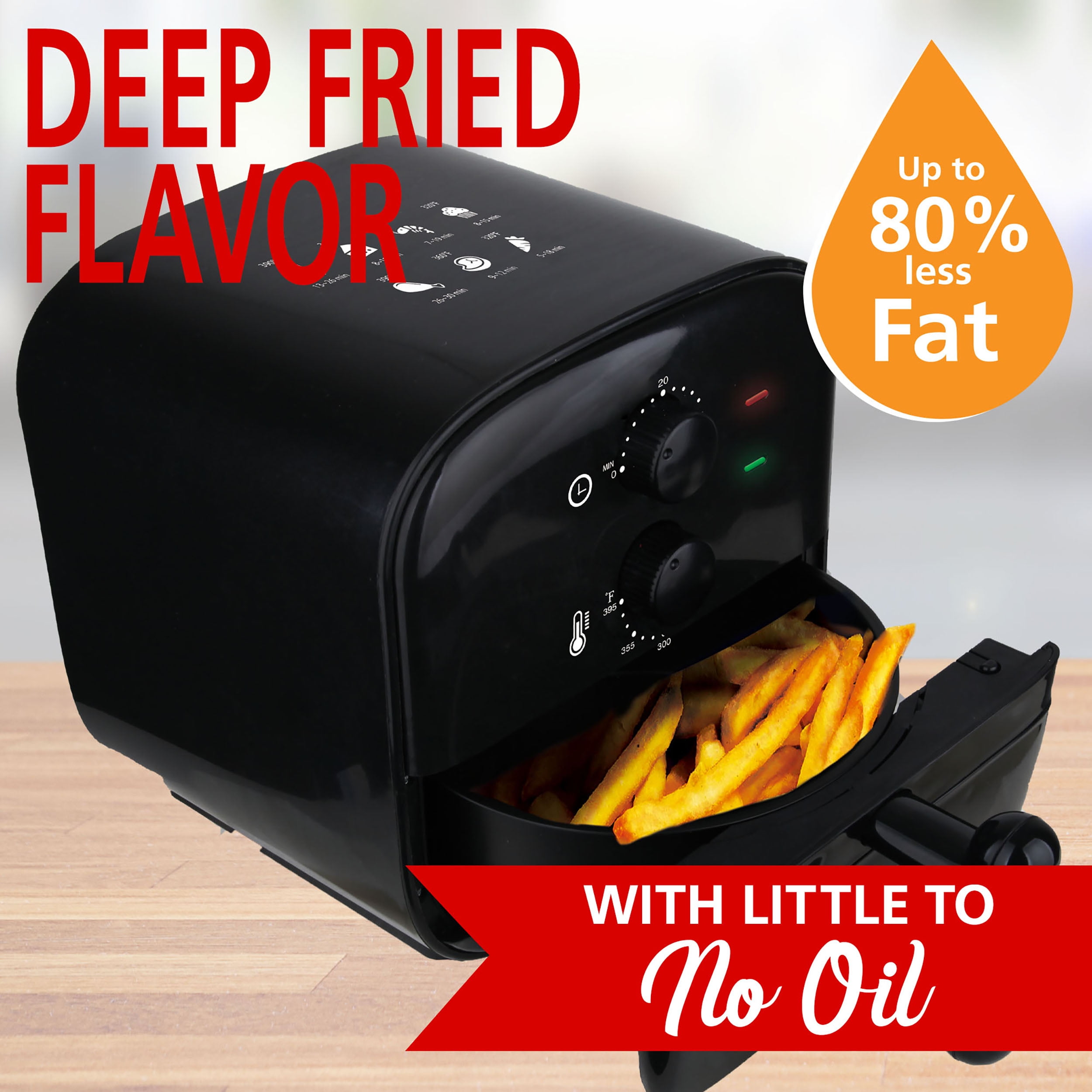 Brentwood Appliances 1-Quart 700-Watt Electric Air Fryer (White)