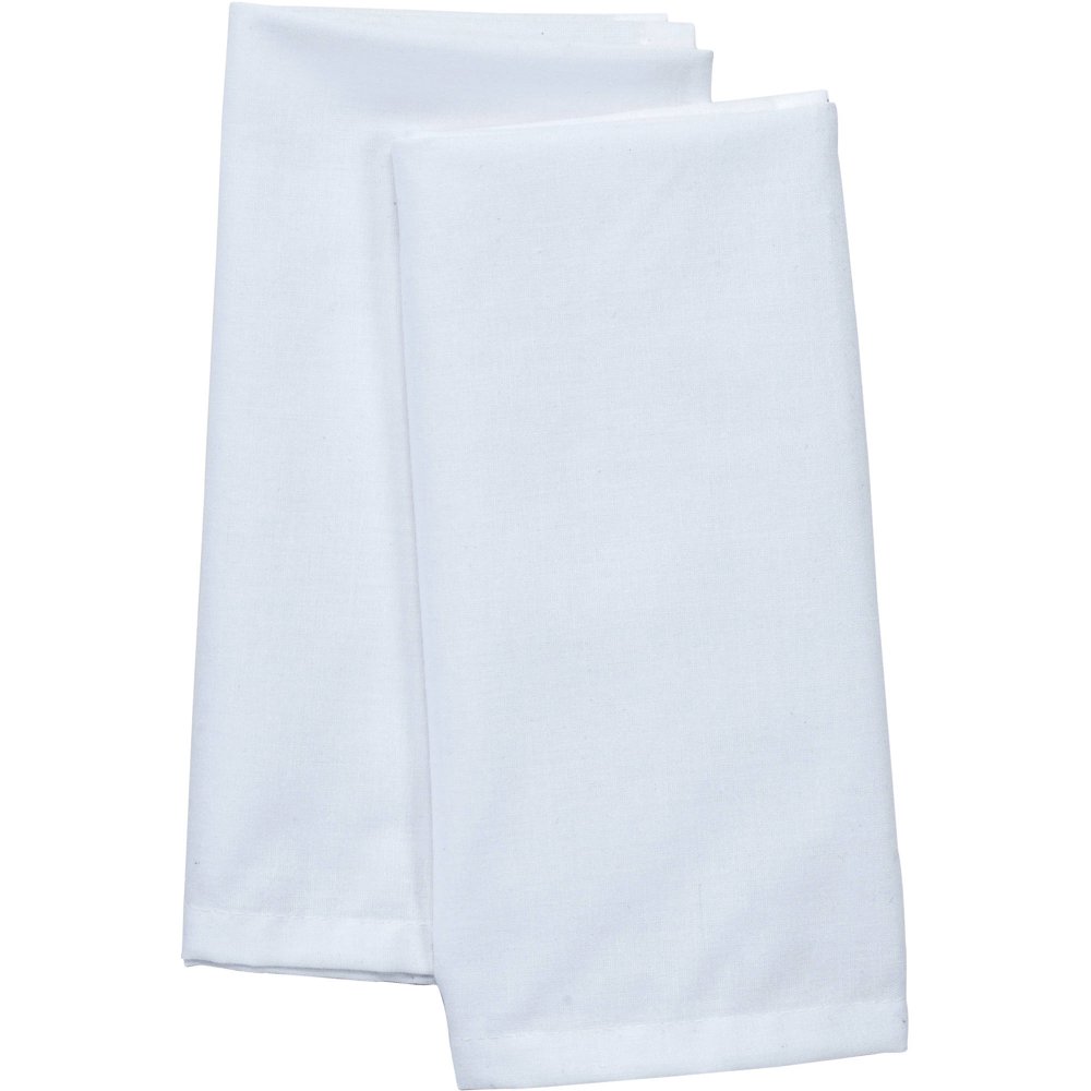 Mainstays Solid Fabric Napkin, Arctic White, Set of 2, Available in