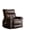 Brown, variant on Swivel Rocking Recliner Chair with Heat and Massage - Oversized PU Leather Nursery Rocker, Multicolor