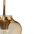 thumbnail image 4 of Hunter - Vidria 1-light Alturas Gold, Small Pendant Light, Dimmable, Formal Style, Bell Shaped, for Bedrooms, Dining, Living Rooms - 45235, 4 of 7