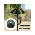 thumbnail image 4 of 12/14/16 Inch Wrap Around Squirrel Baffle Raccoon Proof Guard Unique Yard Garden Decoration Ornament Protects Hanging Bird Feeders, 4 of 13