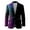 Dark Purple, variant on Mardi Gras blazer for men Sequin Embroidered Corduroy Jacket For Festival Party Nightclub And Stage Performance