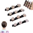 thumbnail image 1 of Pinzas para el cabello trenzadas para mujeres, pinzas para el cabello trenzadas con piedras de cristal brillantes de Newnewlooks con 3 pinzas pequeñas, pinzas para el cabello trenzadas para peinar y d, 1 of 5
