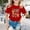 Red, variant on Girls Casual Math Print Tee Educational Graphic Top For Play And School Versatile Everyday Shirt Comfortable Youth Apparel T-Shirts Kids Short Sleeve Crewneck Solid Basic Tees Casual Tops