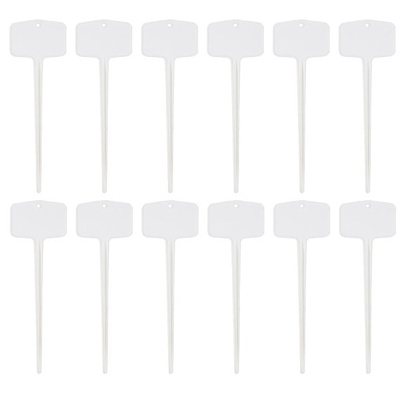 Pompotops 12PC Flower Inserting Ground Card Gardening Label Plant Name Waterproof Sign Plate, Gift for Gardening Lovers, D