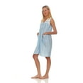 thumbnail image 2 of Lati Fashion Women Snaps Front Duster Short Sleeve Female Nightgowns & Sleepshirts Blue Size Medium, 2 of 4