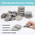 thumbnail image 3 of Painting Rocks Simetufy, 60 unidades, estilo río, 5-7 cm, planas y lisas, 3 of 7