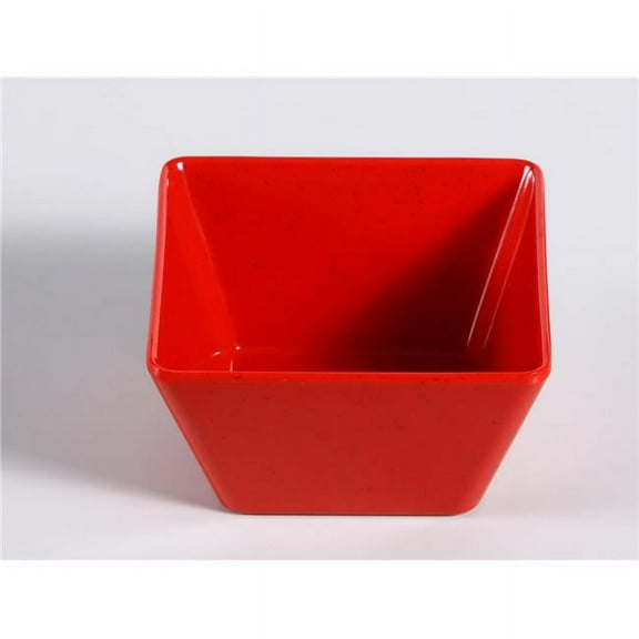 Yanco ME-404 10 oz Mexico Square Bowl, Red with Black Speckled - Pack of 72