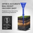 thumbnail image 4 of FINGER TEN Golf Tees Plastic 3 1/4 inch Unbreakable Upgraded Bulk 50/100 Pack Reduce Friction Side Spin Stable 83mm Long Tee for Men Women Practice, 4 of 7