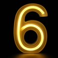 thumbnail image 1 of shiyou-Hadefa Neon Letter Lights 26 Alphabet Letter Light Up Letters Sign for Night Light, USB/Battery Powered, Yellow ABS Plastic, Modern Style, Wedding Decoration, 1 of 4
