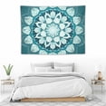 thumbnail image 3 of COMIO Tapestry, 40 X 30 Inch Hanging Wall Tapestry For Bedroom Dorm Decor - Turquoise Mandala Floral, 3 of 7
