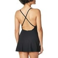thumbnail image 2 of Anne Cole Women's Standard Swimdress One Piece, Black, 10 New with box/tags, 2 of 3