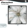 thumbnail image 4 of Stupell Industries Transitional Closeup Serene White Blossom Black Framed Giclee Art, 17 x 17, by Carol Robinson, 4 of 8