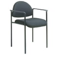 thumbnail image 1 of Boss Office Diamond Fabric Upholstered Stackable Guest Chair in Black, 1 of 8