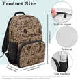 thumbnail image 7 of Yuyamidu Brown Bow Camo Kids Backpack for Kids 4-7, Lightweight Fashion Middle School Book Bag, Large Capacity School Backpack for Girls, 7 of 7