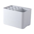 thumbnail image 1 of Soporte para paraguas de 15 compartimentos, contenedor para paraguas de gran capacidad que ahorra espacio. blanco, 1 of 9