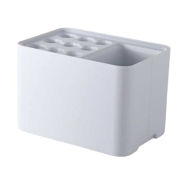 Soporte para paraguas de 15 compartimentos, contenedor para paraguas de gran capacidad que ahorra espacio. blanco